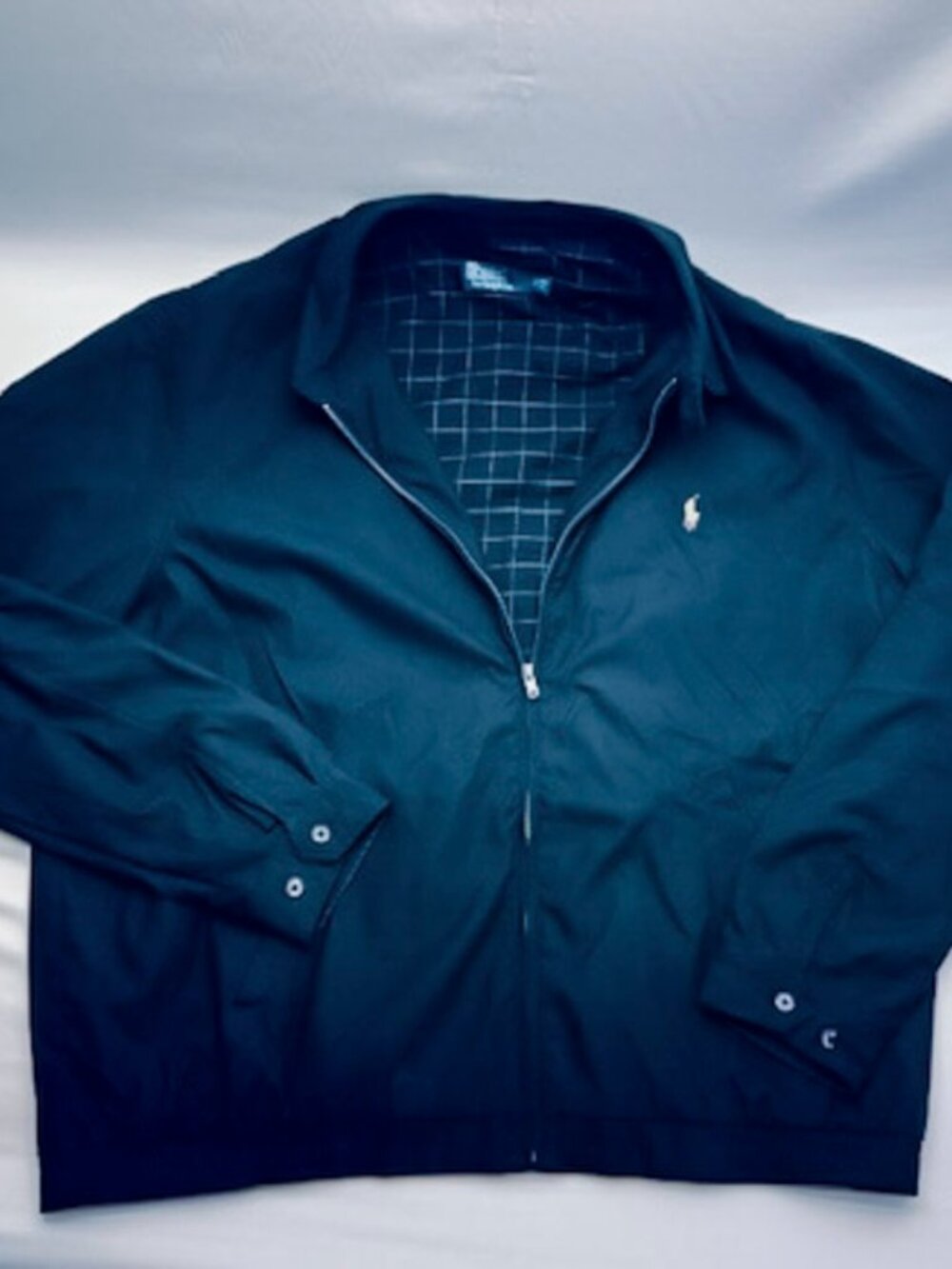 Vintage Polo Ralph Lauren Harrington Jacket Mens 2XLT Black Full Zip
